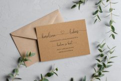 Svatební oznámení - 021 Kraftový papír